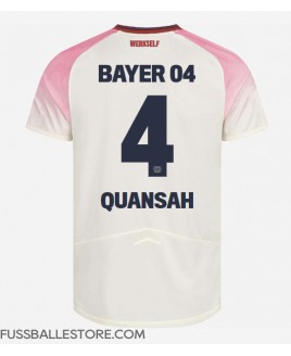 Günstige Bayer Leverkusen Jarell Quansah #4 Auswärtstrikot 2025-26 Kurzarm